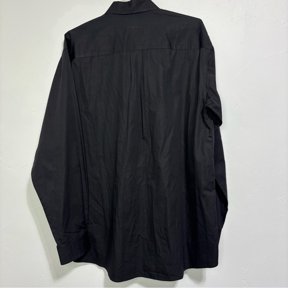 Cinch Black Button Front Shirt Long Sleeve Rodeo Western Solid Men's Large - Picture 4 of 7